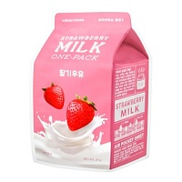 A'PIEU Strawberry Milk One-Pack Тканевая  маска с экстрактом клубники - оптом