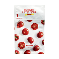 VILLAGE 11 FACTORY Refresh 2 Step Mask #red Освежающая двухшаговая программа для ухода за лицом - оптом