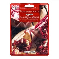 LEBELAGE Pomegranate Natural Mask Антивозрастная тканевая маска с экстрактом граната - оптом