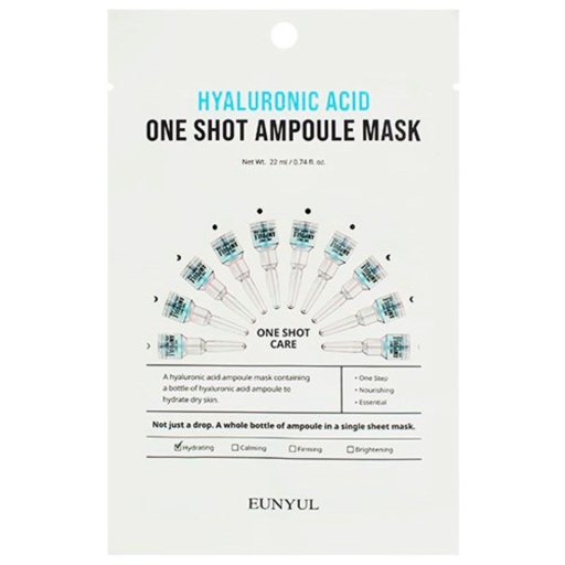 EUNYUL Hyaluronic Acid One Shot Ampoule Mask 22 оптом