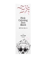 VILLAGE 11 FACTORY Pink Calming Sun Block SPF50+ PA++++ Успокаивающий солнцезащитный крем 50мл - оптом