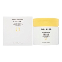 SKIN&LAB Porebarrier Clear Pad Очищающие диски для лица с янтарной кислотой 70шт - оптом