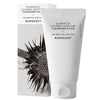 RAWQUEST ECHINACEA CALMING MOISTURE CLEANSING FOAM Увлажняющая пенка для лица с экстрактом эхинацеи - оптом