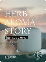 L.Sanic Herb Aroma Story Bergamot Relaxing Mask Sheet Тканевая маска Herb Aroma Story с экстрактом бергамота и эффектом ароматерапии 25мл - оптом