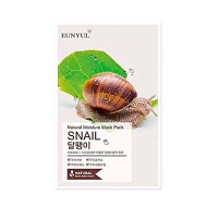 EUNYUL Natural Moisture Mask Pack Snail Маска тканевая с муцином улитки 22мл - оптом