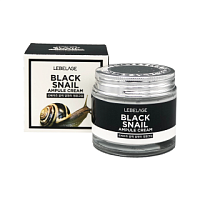 LEBELAGE Black Snail Ampule Cream Ампульный крем с муцином чёрной улитки 70мл - оптом