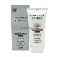 JIGOTT Whitening Uv Sun Block Cream SPF50+/PA+++ Осветляющий солнцезащитный крем - оптом