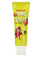 Consly DINO's SMILE Kids Gel Toothpaste with Xylitol and Strawberry Детская гелевая зубная паста DINO's SMILE c ксилитом и вкусом клубники  60г - оптом