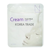 MISSHA Cream Soak Mask Nourishing Маска для лица со скваланом и пептидами - оптом
