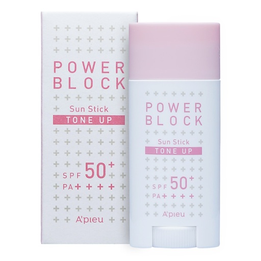 A'PIEU Power Block Tone Up Sun Stick Pink SPF50+/PA++++ оптом