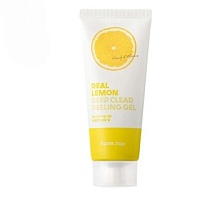 FARMSTAY REAL LEMON DEEP CLEAR PEELING GEL Гель для лица с экстрактом лимона - оптом