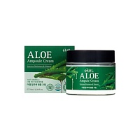 EKEL Aloe Ampule Cream Ампульный крем для лица с экстрактом алоэ  - оптом