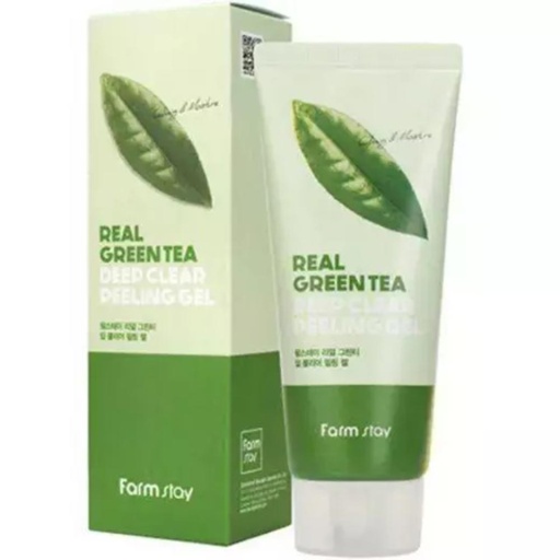 FARMSTAY REAL GREEN TEA CLEAR PEELING GEL оптом