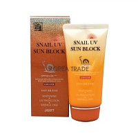 JIGOTT Snail Uv Sun Block Cream SPF50+/PA+++ Солнцезащитный крем с улиточным муцином - оптом