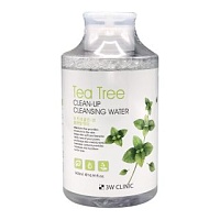 3W CLINIC Tea Tree Clean-Up Cleansing Water Очищающая вода для снятия макияжа - оптом