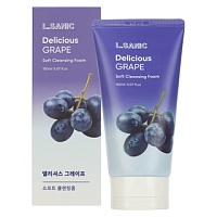 L.Sanic Delicious Grape Soft Cleansing Foam Очищающая пенка для умывания с экстрактом винограда 150мл - оптом