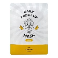 VILLAGE 11 FACTORY Daily Fresh Up Mask Lemon Тканевая маска для лица с экстрактом лимона - оптом