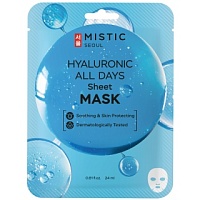 MISTIC HYALURONIC ALL DAYS Sheet mask Тканевая маска для лица с гиалуроновой кислотой - оптом