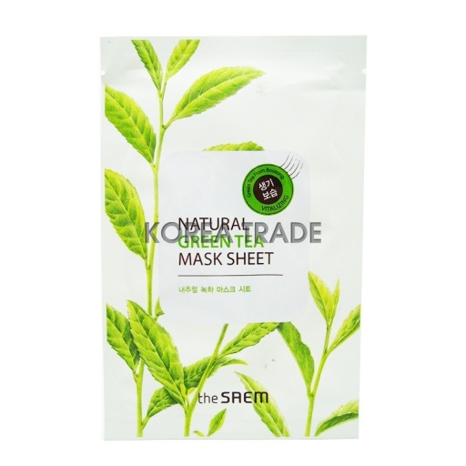Saem Natural Green Tea Mask Sheet 21 оптом