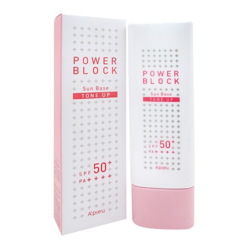 A'PIEU Power Block Tone Up Sun Base Pink SPF50+/PA++++ оптом