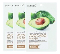 Набор EUNYUL Natural Moisture Mask Pack Avocado Маска тканевая с экстрактом авокадо 22мл - оптом