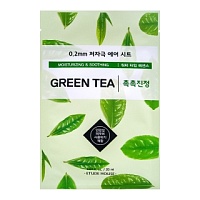 ETUDE HOUSE 0.2 Therapy Air Mask Green Tea Маска тканевая с экстрактом зеленого чая - оптом