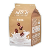 A'PIEU Coffee Milk One-Pack Омолаживающая  маска с экстрактом кофе и коллагеном  - оптом