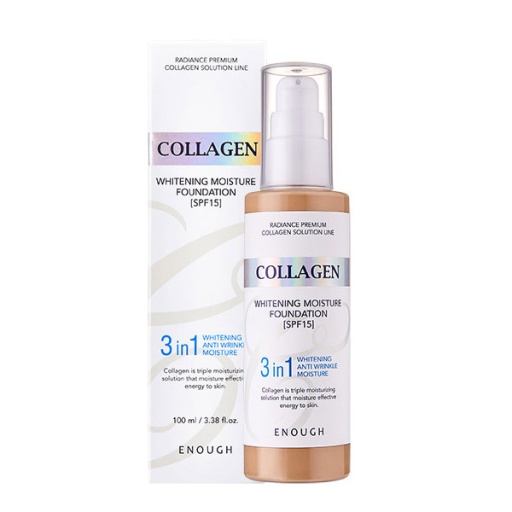 ENOUGH Collagen 3in1 Whitening Moisture Foundation SPF15 #21 оптом