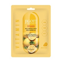 JIGOTT VITAMIN REAL AMPOULE MASK Тканевая маска для лица с витаминами - оптом