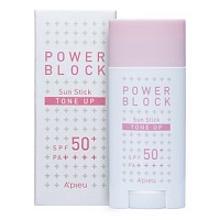 A'PIEU Power Block Tone Up Sun Stick Pink SPF50+/PA++++ солнцезащитный стик - оптом