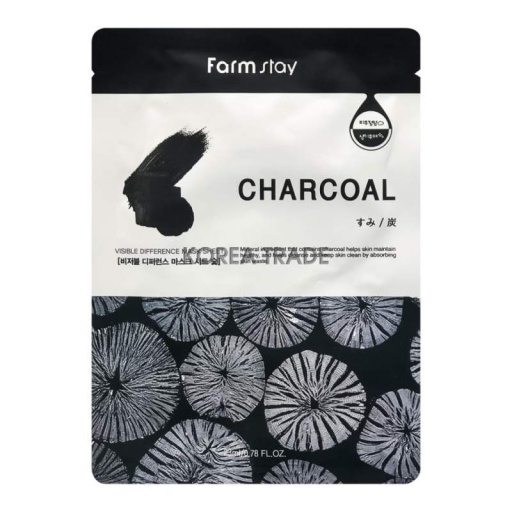 FarmStay Visible Difference Mask Sheet Charcoal оптом