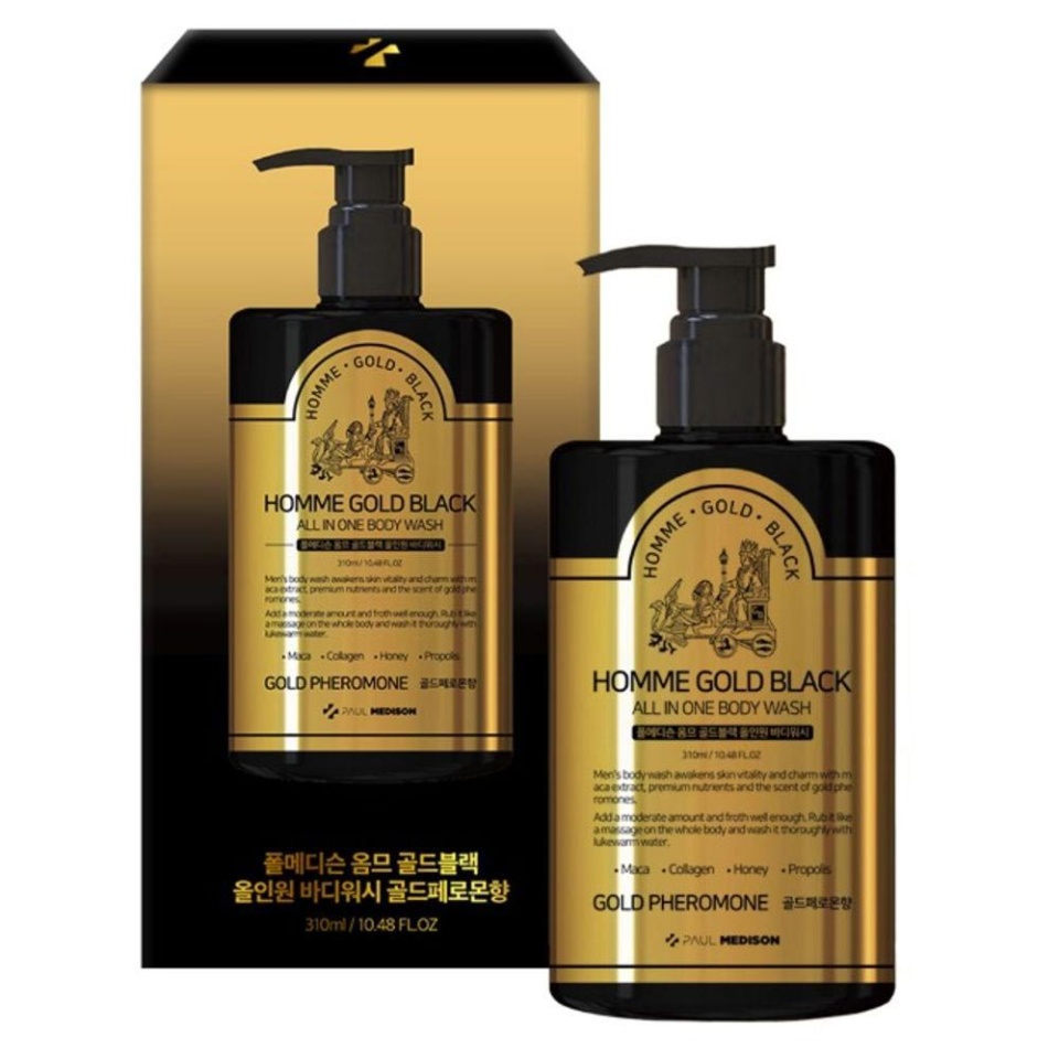 PAUL MEDISON Homme Gold Black All-in-one Body Wash Gold Pheromone 310
