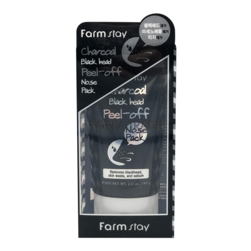 FarmStay Charcoal Black Head Peel-off Nose Pack - оптом